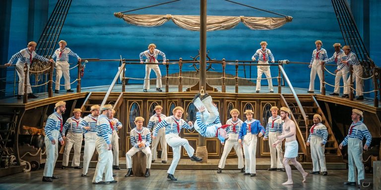 takis for set and costume design of HMS Pinafore by English National Opera