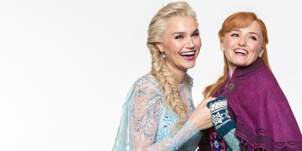 Samantha Barks Elsa and Stephanie McKeon Anna in Disney s Frozen