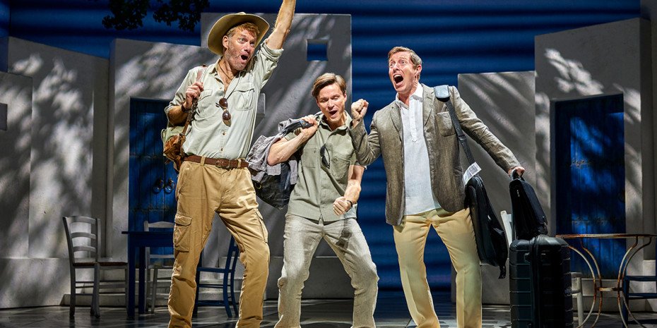 The three dads dancing