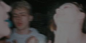 A promotional image for The Virgins at Soho Theatre, featuring vibrant colours and dynamic stage lighting.