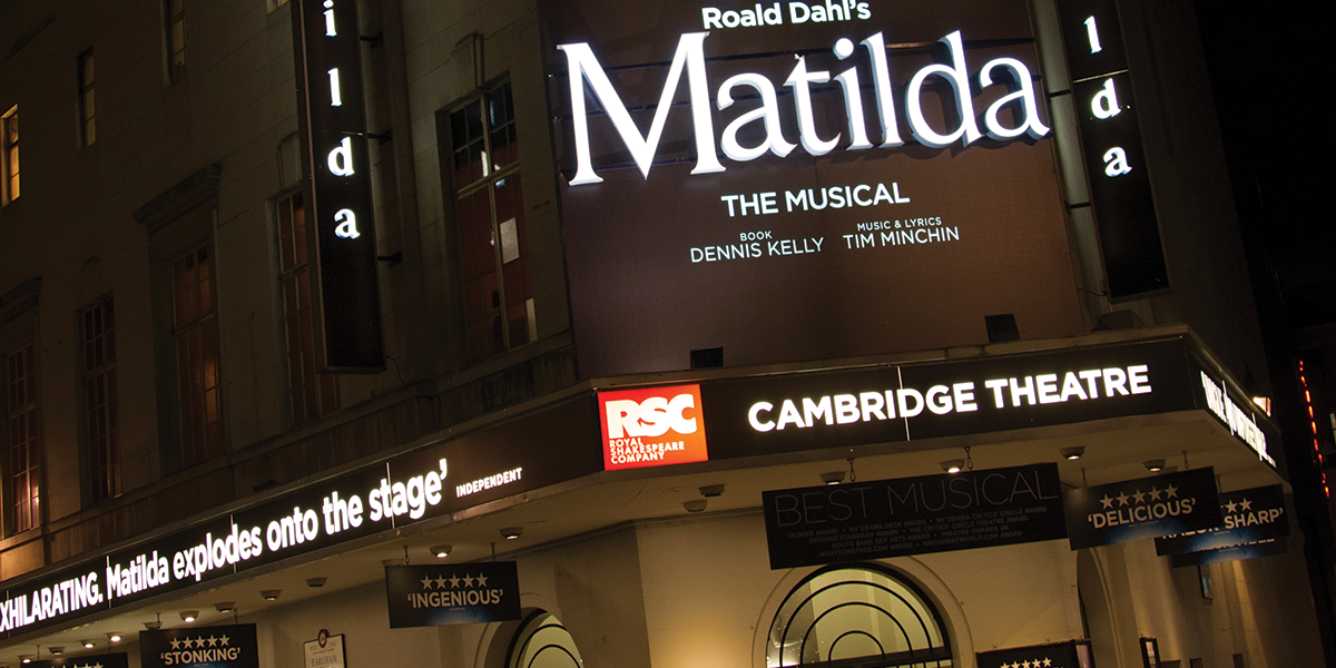 The Cambridge Theatre hosts Matilda The Musical