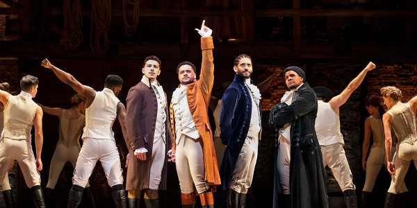 The UK 2023 touring cast of Hamilton. 